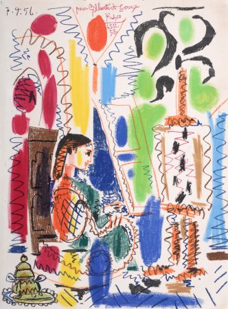 Литография Picasso - L'Atelier de Cannes, 1958 - Plate signed