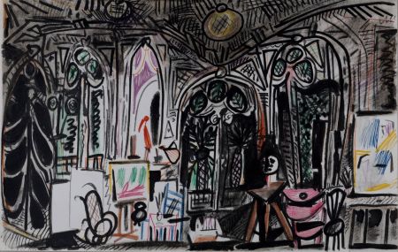 Литография Picasso - L'Atelier de La Californie #2, 1959