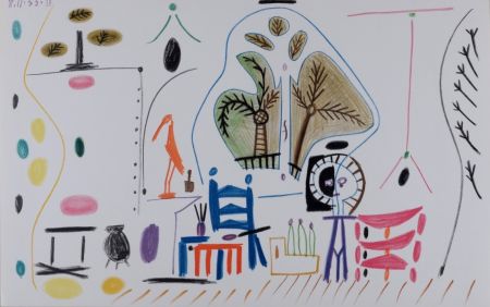 Литография Picasso - L'Atelier de La Californie #5