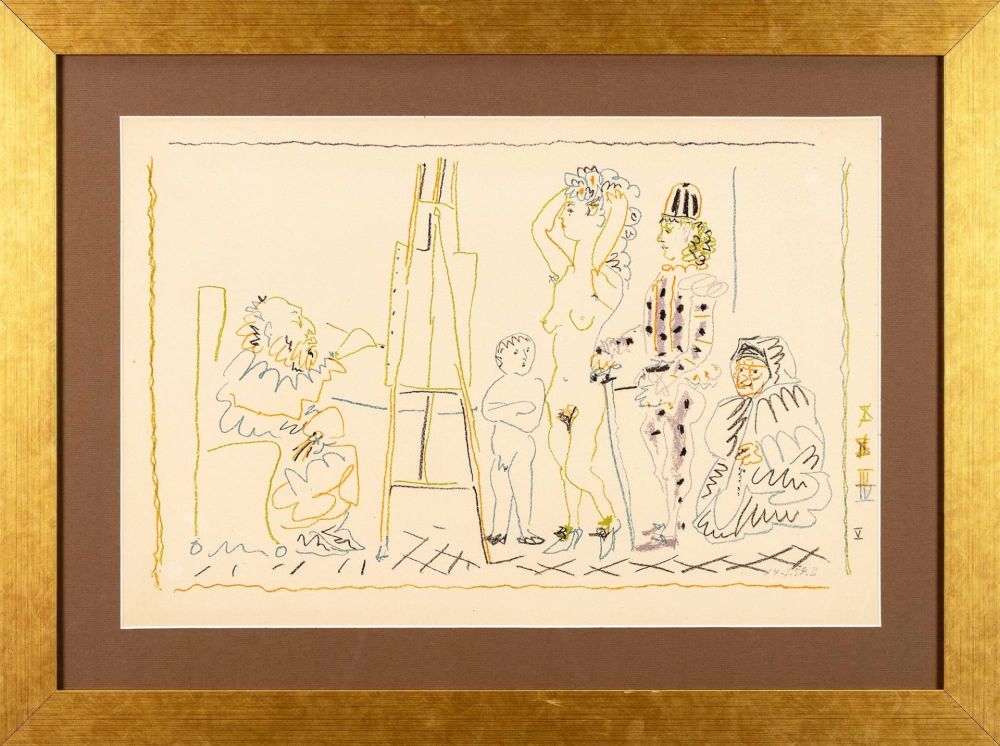Офорт Picasso - L'atelier du vieux peintre