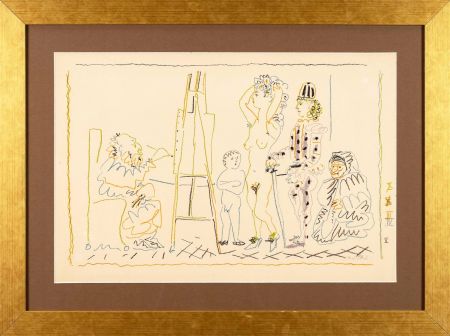 Офорт Picasso - L'atelier du vieux peintre