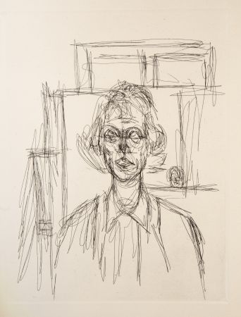 Гравюра Giacometti - L'Atelier et Annette II