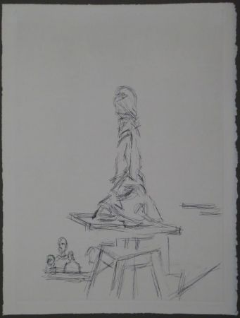 Офорт Giacometti - L'Atelier à la selette I. (Studio with the turntable)