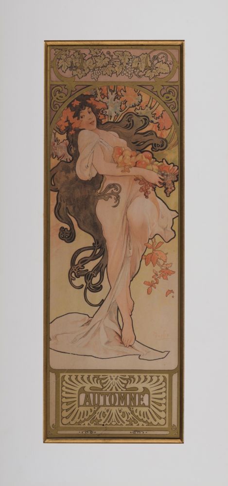 Литография Mucha - L'Automne