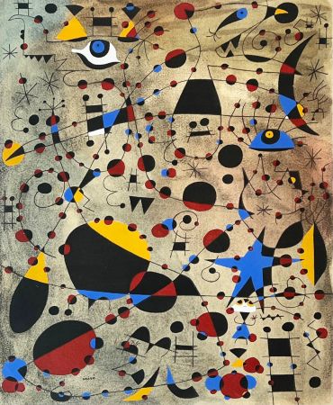 Трафарет Miró - Le 13 l'échelle a frôlé le firmament (Constellations) 