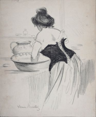 Литография Boutet - Le Bain, c. 1900