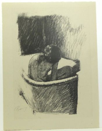 Литография Bonnard - Le Bain (deuxième planche)