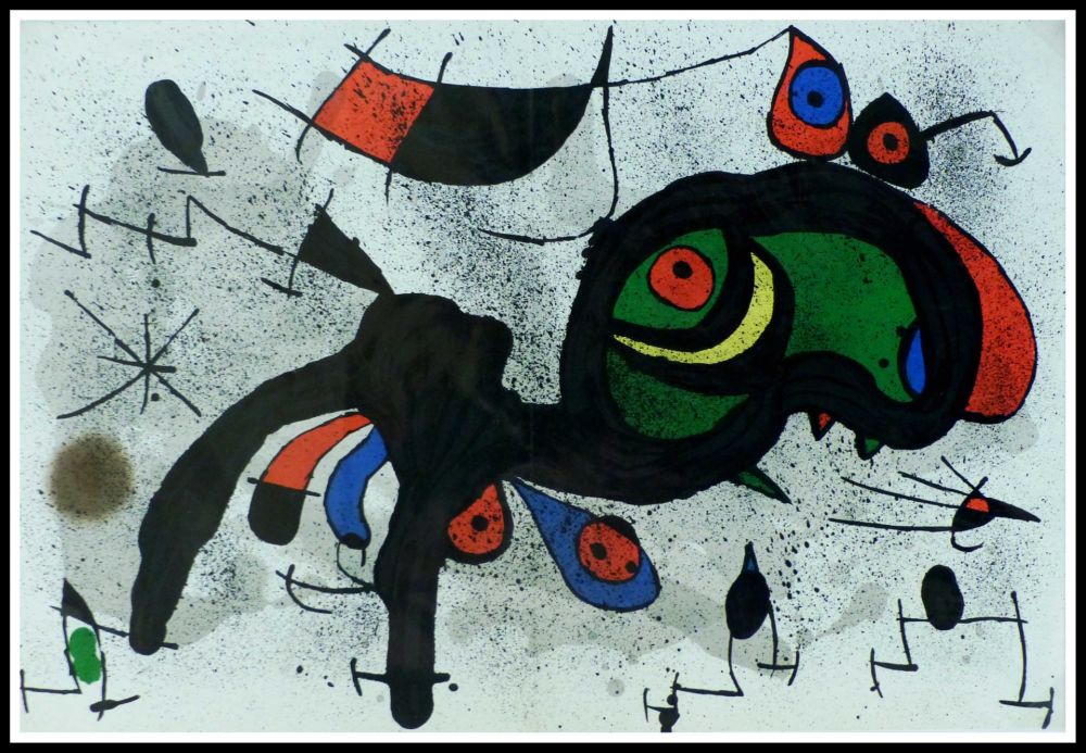 Литография Miró - LE BELIER FLEURI