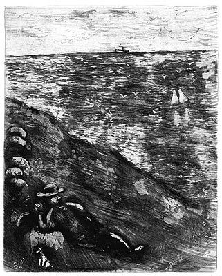 Офорт Chagall - Le Berger et la Mer