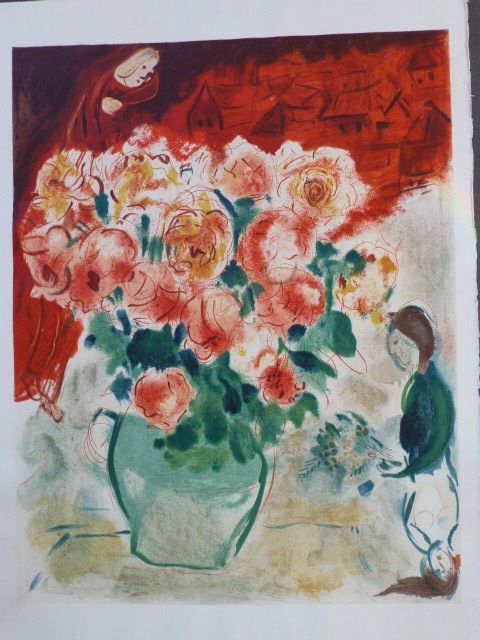 Литография Chagall - Le bouquet 