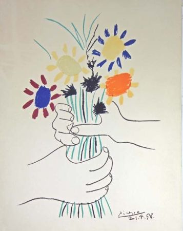 Литография Picasso - Le Bouquet 
