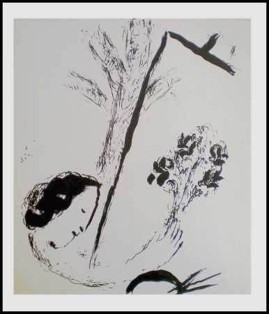 Литография Chagall - LE BOUQUET A LA MAIN