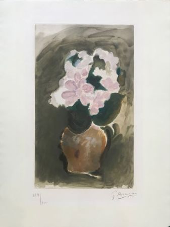 Акватинта Braque - Le Bouquet rose 