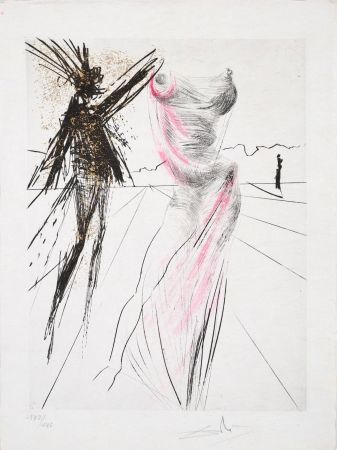 Гравюра Сухой Иглой Dali - Le Buste (The Bust)