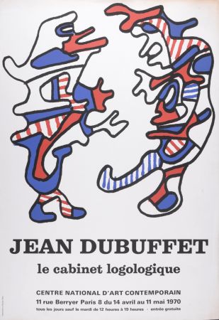 Литография Dubuffet - Le cabinet Logologique, 1970