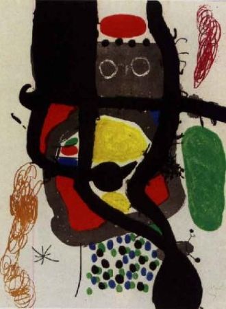 Офорт И Аквитанта Miró - Le Caissier