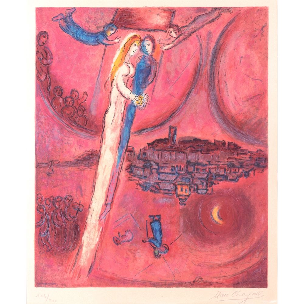 Литография Chagall - Le Cantique des Cantiques