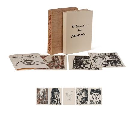 Иллюстрированная Книга Picasso - LE CARMEN DES CARMEN : 3 aquatintes, 1 pointe-sèche et 1 lithographie originales (1954)