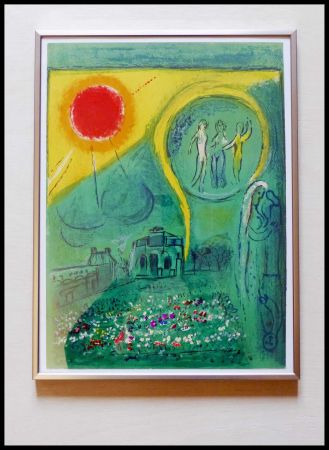 Литография Chagall - LE CARROUSSEL DU LOUVRE