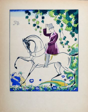 Трафарет Bonfils - Le Cavalier, C. 1919 