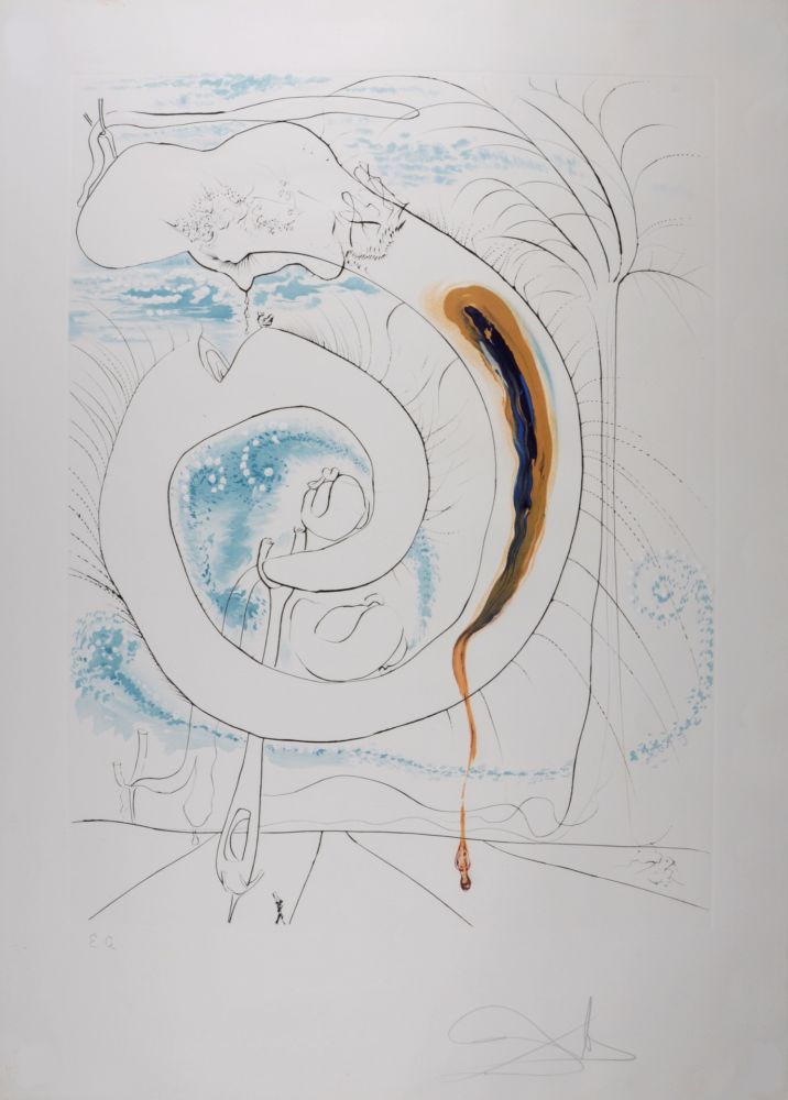Литография Dali - Le cercle viscéral du cosmos