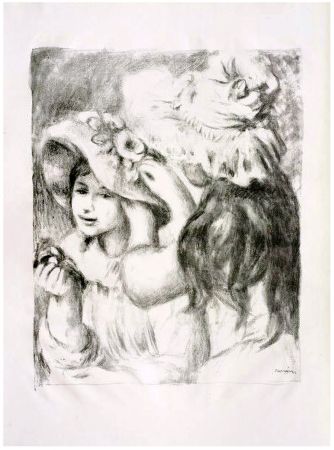 Литография Renoir - LE CHAPEAU ÉPINGLÉ (1898). 2e planche.