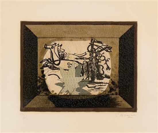 Литография Braque - Le Char (The Chariot III)