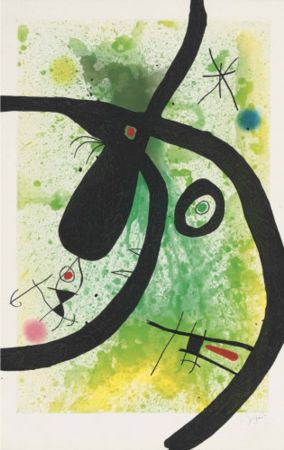 Офорт И Аквитанта Miró - Le Chasseur de Pieuvres