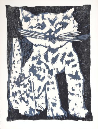 Гравюра На Дереве Lorjou - Le Chat, 1965