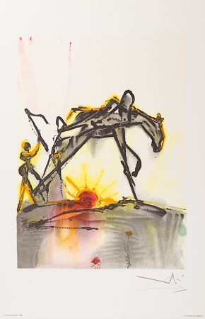 Литография Dali - Le Cheval de Labeur (The Horse of Labor)