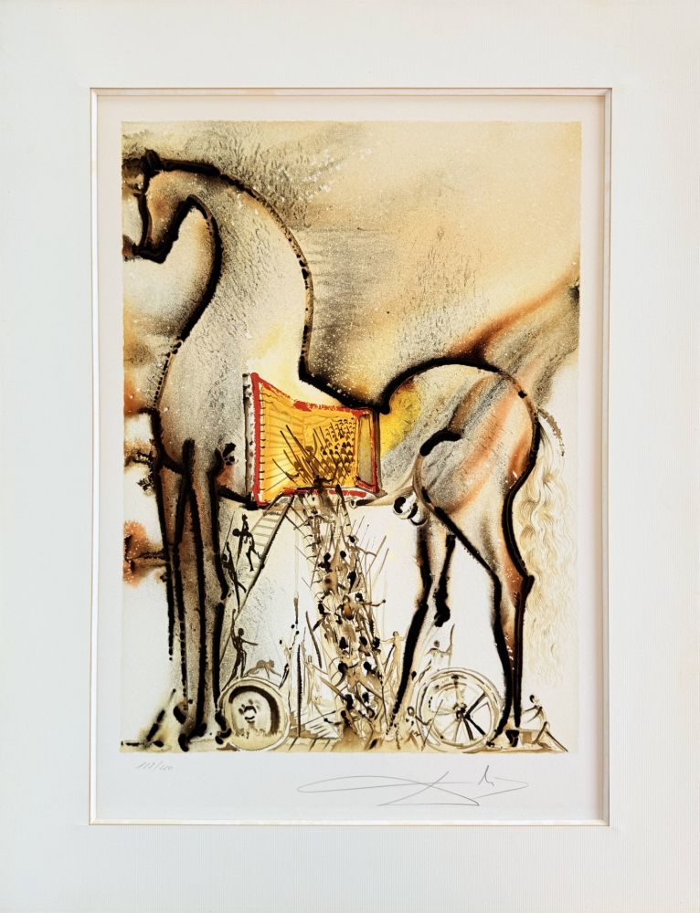 Литография Dali - Le cheval de Troie