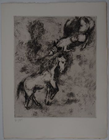 Гравюра Chagall - Le cheval et l'âne