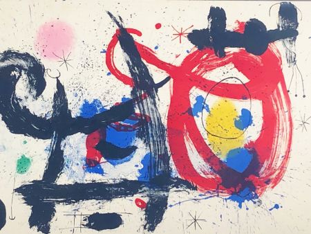 Литография Miró - Le Cheval ivre