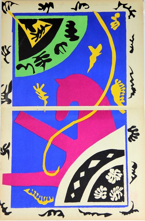 Литография Matisse - Le Cheval L'Ecuyere et le Clown de la serie Jazz