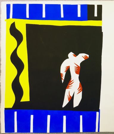 Трафарет Matisse - LE CLOWN. Pochoir original de Jazz (Frontispice de l'album. 1947)