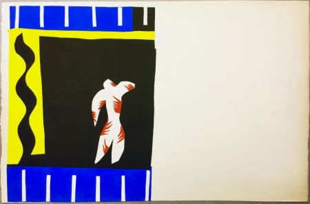 Литография Matisse - LE CLOWN. Pochoir original de Jazz (Frontispice de l'album. 1947)