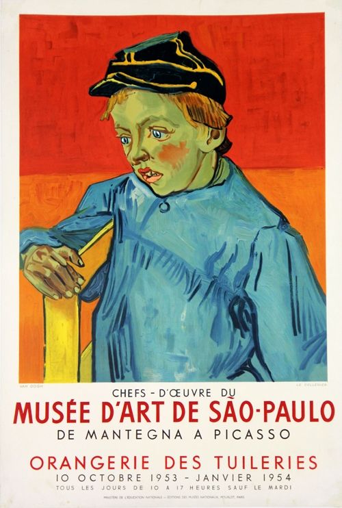 Литография Van Gogh - Le Colegien, Musée D'Art de Sao Paulo