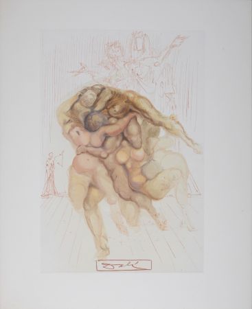 Литография Dali - Le Coléreux