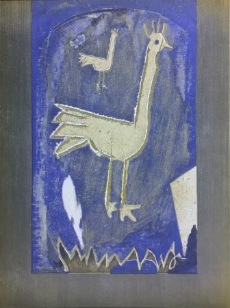 Литография Braque - Le Coq (frontispice pour Verve n° 27/28 1953)