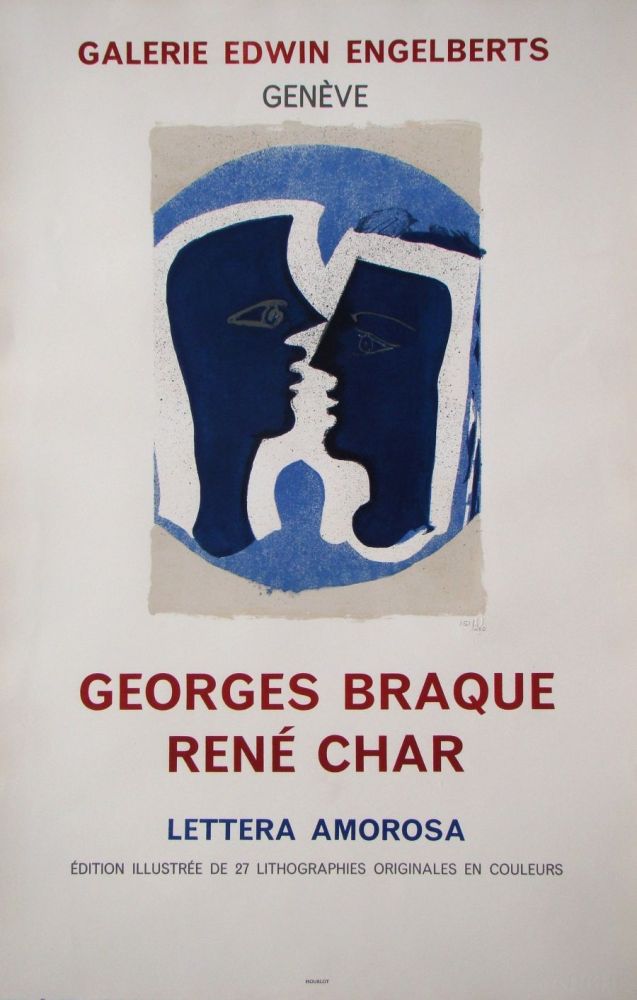 Литография Braque - Le Couple - Lettera Amorosa