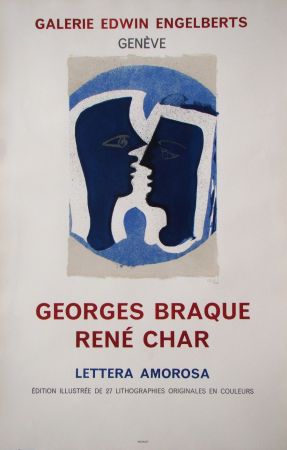 Литография Braque - Le Couple - Lettera Amorosa