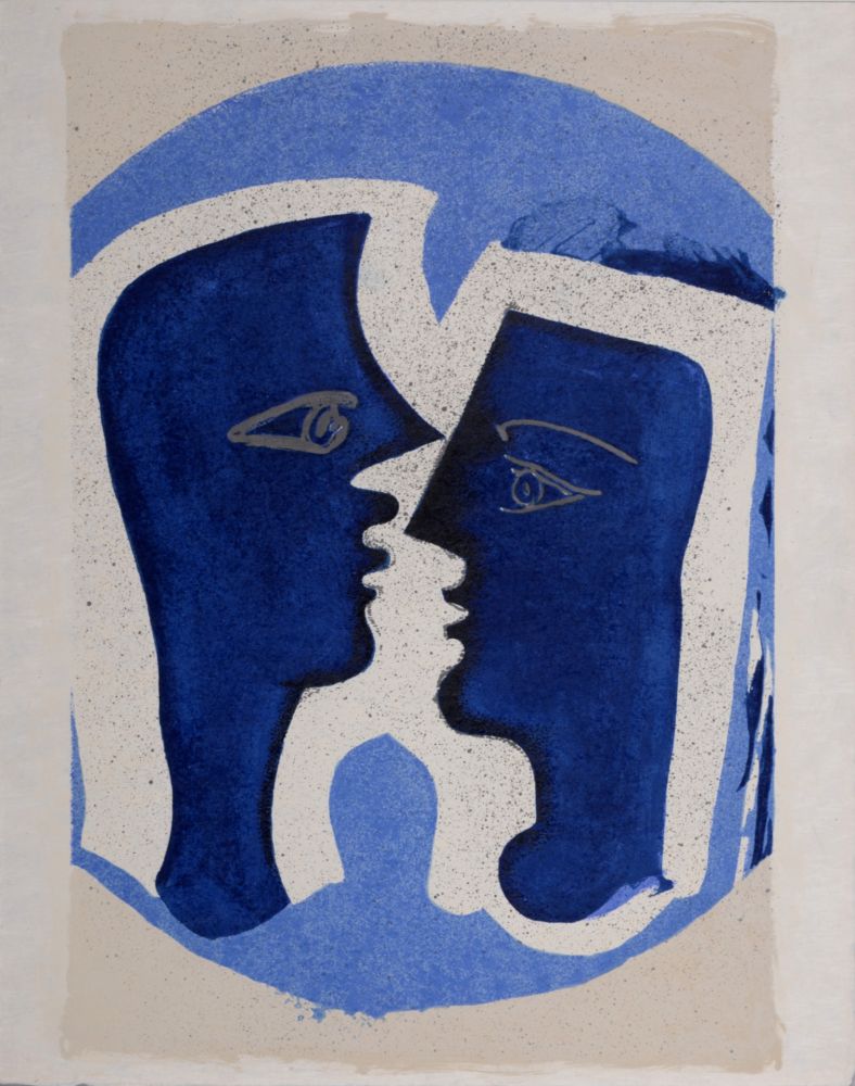 Литография Braque - Le Couple, 1963 - Scarce!