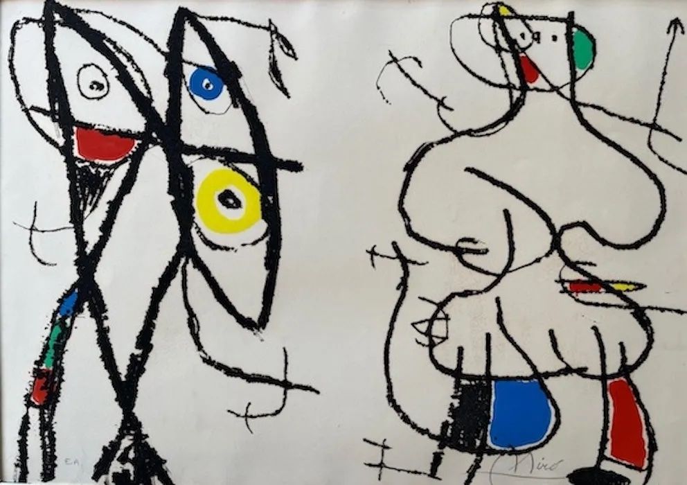 Офорт И Аквитанта Miró - Le courtisan Grotesque VI