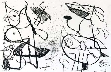 Офорт И Аквитанта Miró - Le Courtisan Grotesque XII