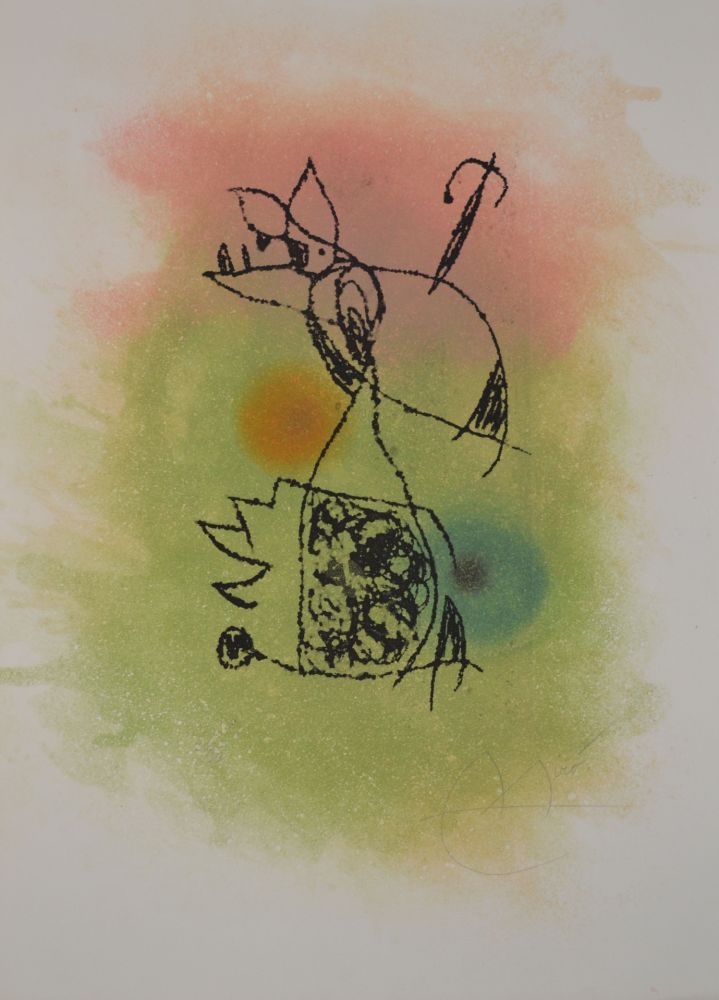 Офорт И Аквитанта Miró - Le Criquet - D1021
