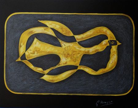 Литография Braque - Le cygne de Léda