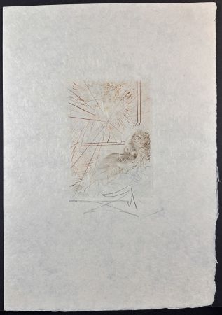 Гравюра Dali - Le Decameron L'Ange Gabriel on Japon Paper