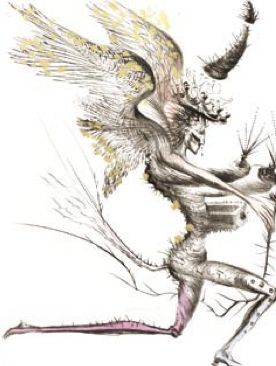 Гравюра Dali - Le Demon Aile (Winged Demon)