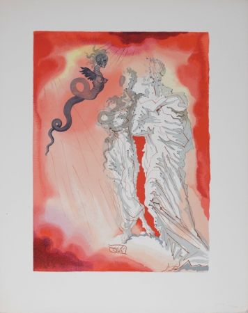 Литография Dali - Le Diable noir