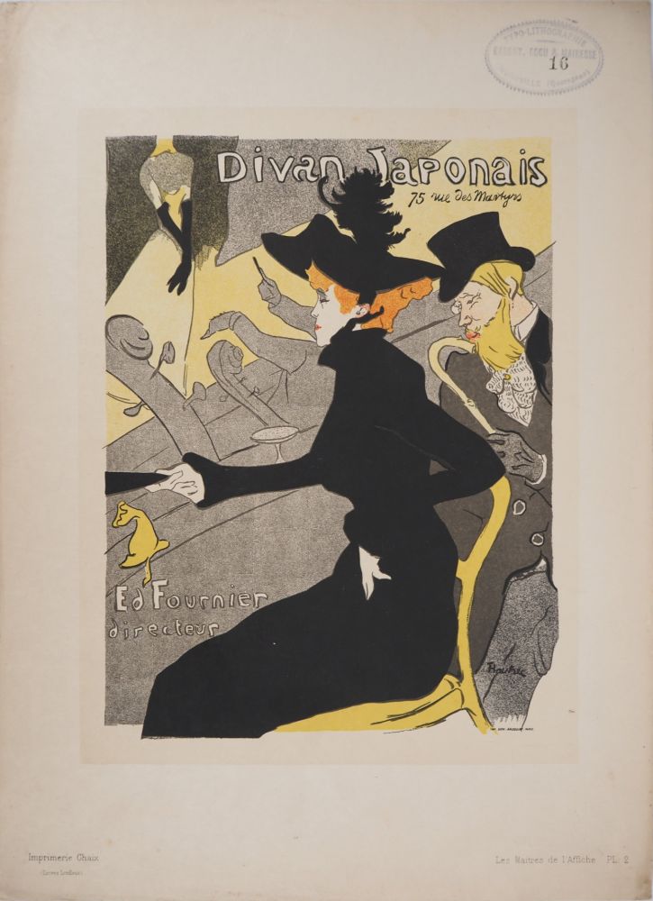 Литография Toulouse-Lautrec - Le Divan Japonais